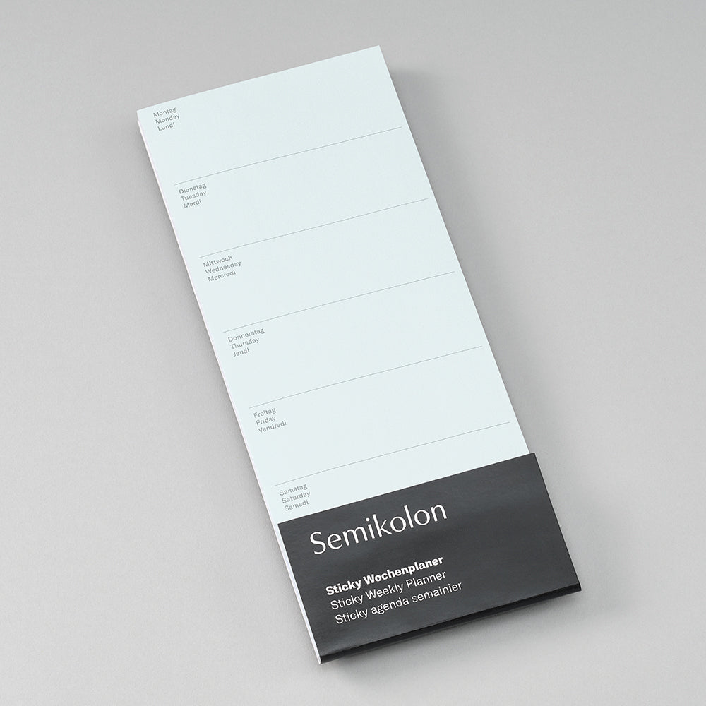 Semikolon Sticky Weekly Planner, Moss