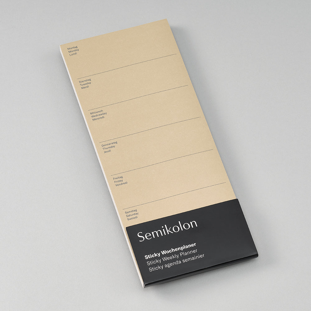 Semikolon Sticky Weekly Planner, Fango