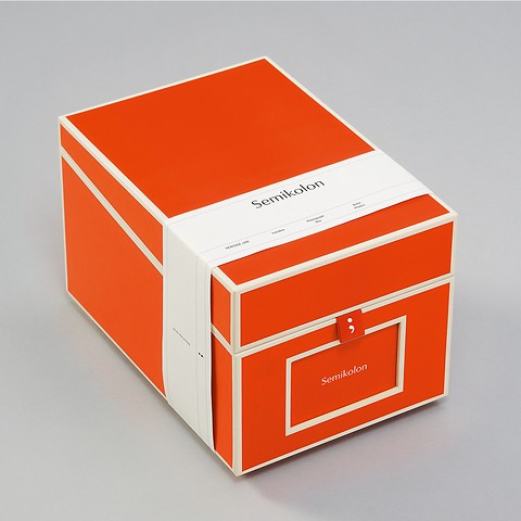 Photo Box Medium withTabs Orange