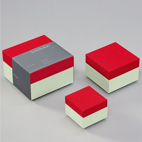 Set of 3 boxes Cherry Pistachio