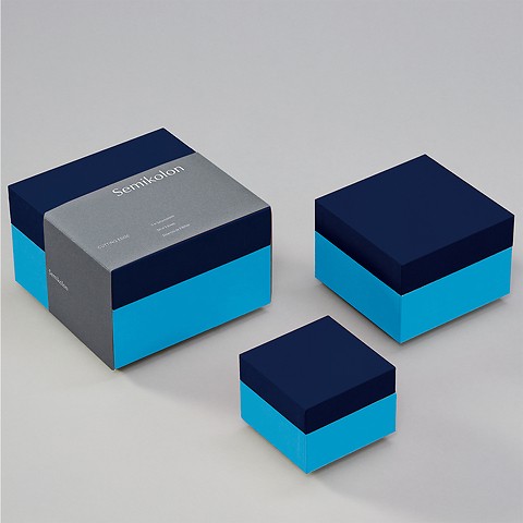 Set of 3 boxes Marine Aqua