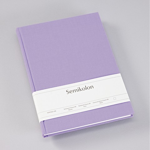 Notebook Classic B5 Lilac Silk Plain