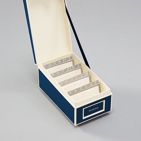 Business Card Box with alphabetical index